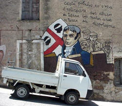 Murales ad Orgosolo in Sardegna