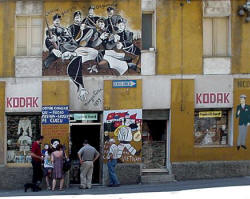 Murales ad Orgosolo in Sardegna